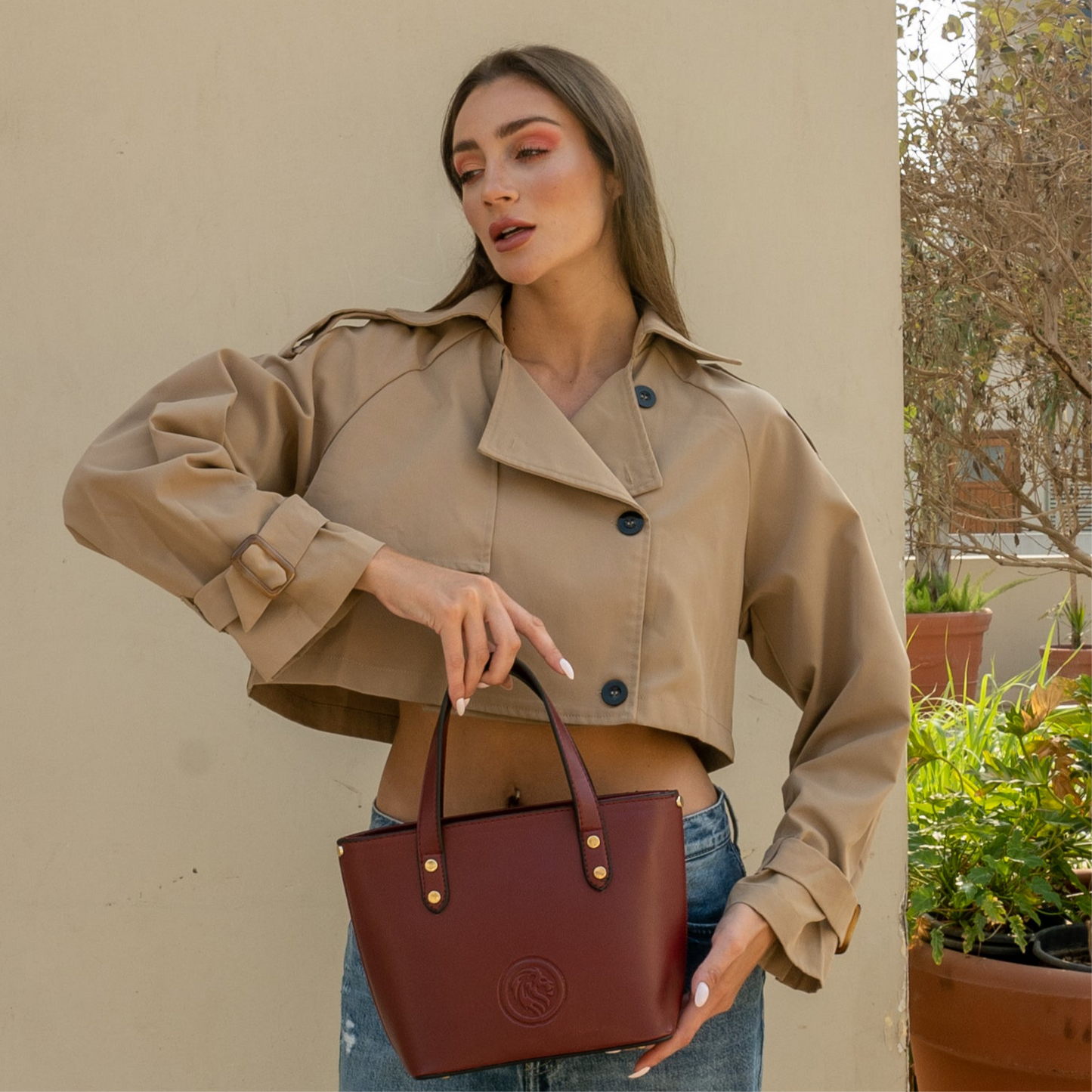 Leia Bag in Burgundy