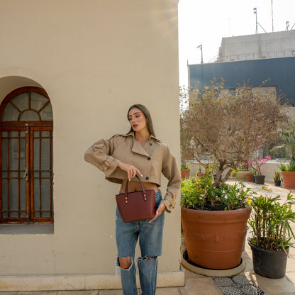 Leia Bag in Burgundy